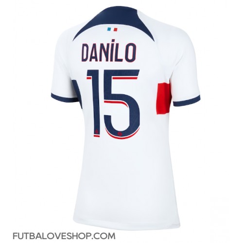 Dres Paris Saint-Germain Danilo Pereira #15 Preč pre Ženy 2023-24 Krátky Rukáv